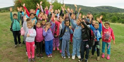 Erdei iskolában, a Zengő lábánál tanultak a gyerekek